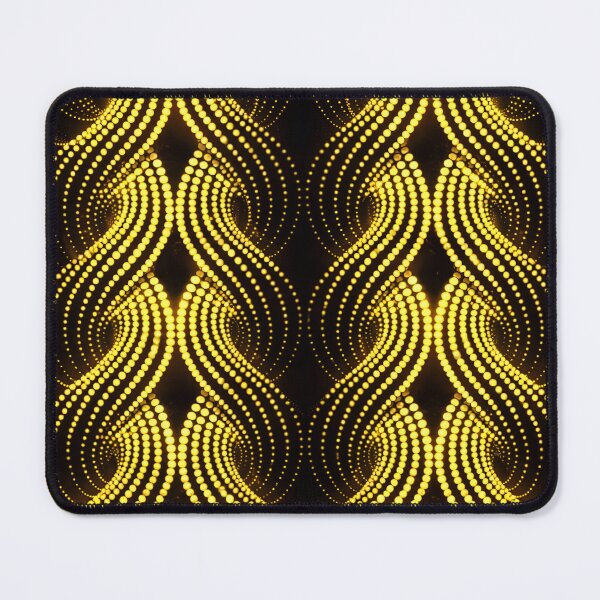Item preview, Golden Dot Waves designed and sold by Kaleidoscope Print.