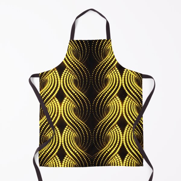 Item preview, Golden Dot Waves designed and sold by Kaleidoscope Print.