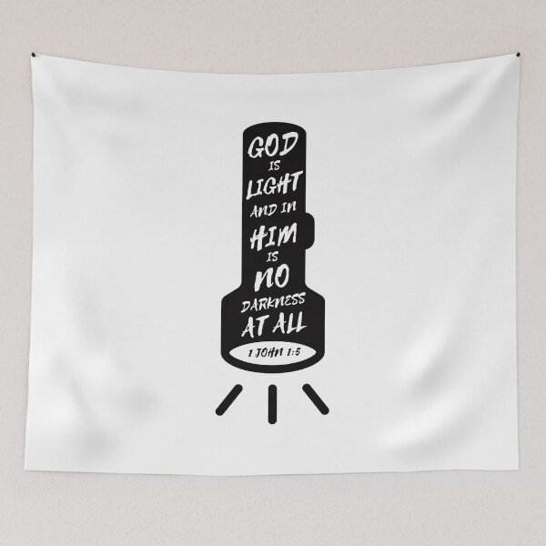 Item preview, God Is Light 1 John 1:5 Bible Illustration designed and sold by Clothed in Scripture.