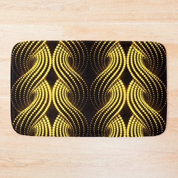 Item preview, Golden Dot Waves designed and sold by Kaleidoscope Print.