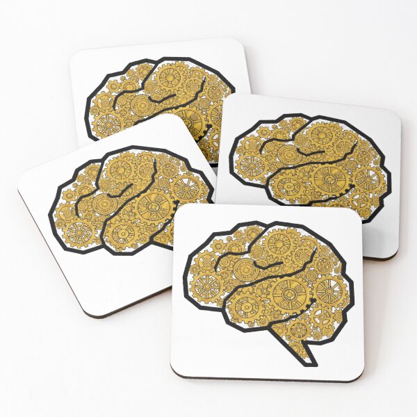 Item preview,  Golden Gears Inside Human Brain - Intellectual Design designed and sold by A&.