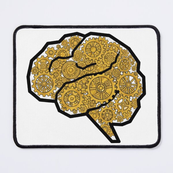 Item preview,  Golden Gears Inside Human Brain - Intellectual Design designed and sold by A&.