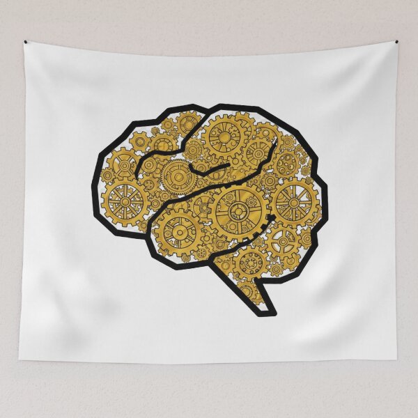 Item preview,  Golden Gears Inside Human Brain - Intellectual Design designed and sold by A&.