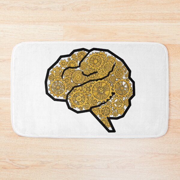 Item preview,  Golden Gears Inside Human Brain - Intellectual Design designed and sold by A&.