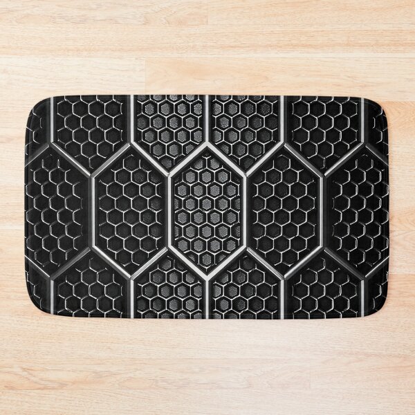 Item preview, Black Hex Grid designed and sold by Kaleidoscope Print.