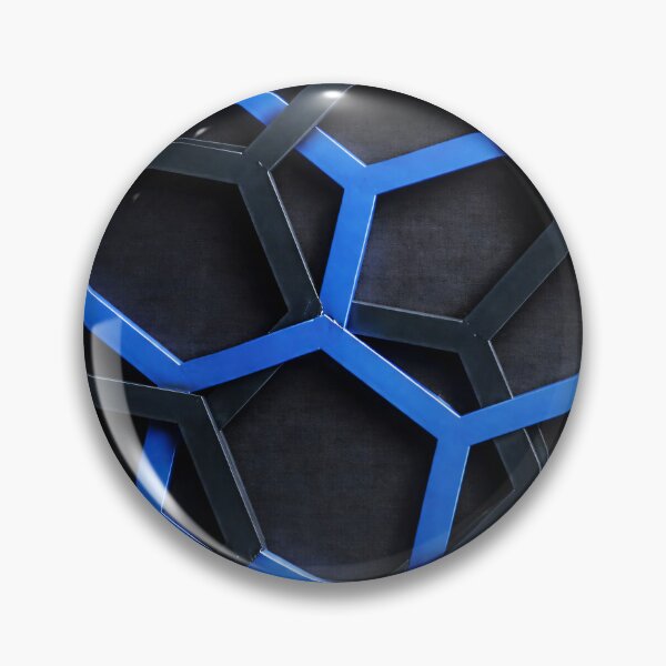 Item preview, Cobalt Hex Mesh designed and sold by Kaleidoscope Print.
