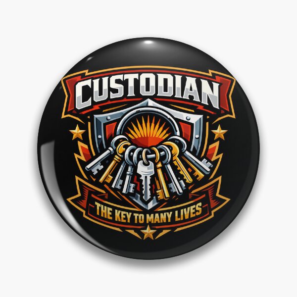 Item preview, Custodian The Key To Many Lives Funny Custodian Gear designed and sold by DynamicDesign.