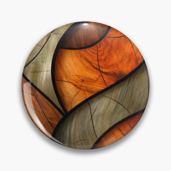 Item preview, Autumn Wood Mosaic Waves designed and sold by Kaleidoscope Print.