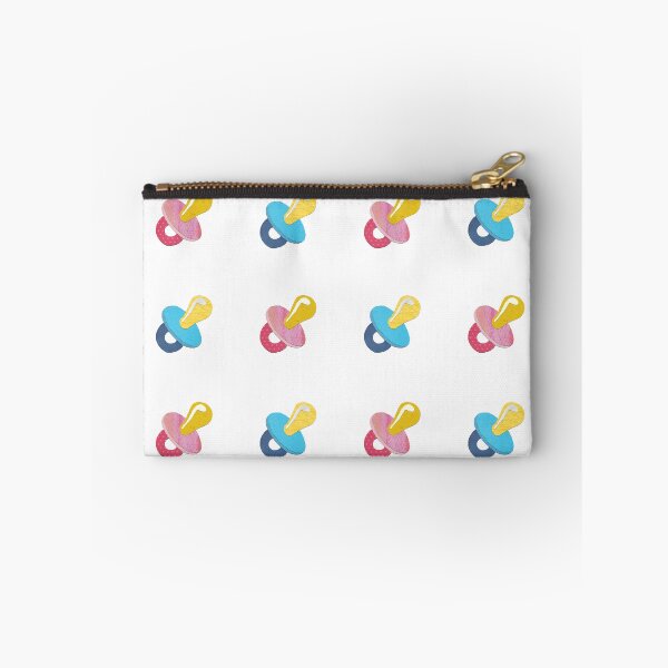 Item preview, Gender Reveal Baby Pacifier / Dummy Set Paper Collage designed and sold by toowoosh.