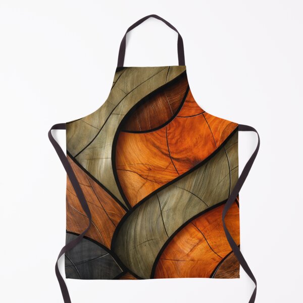 Item preview, Autumn Wood Mosaic Waves designed and sold by Kaleidoscope Print.