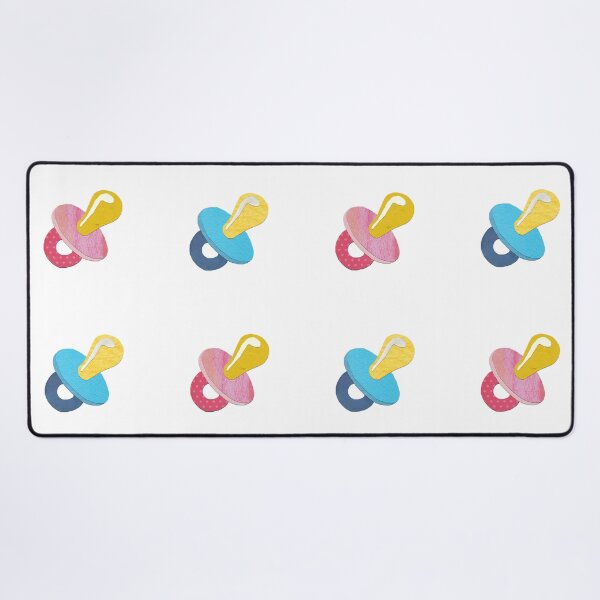 Item preview, Gender Reveal Baby Pacifier / Dummy Set Paper Collage designed and sold by toowoosh.