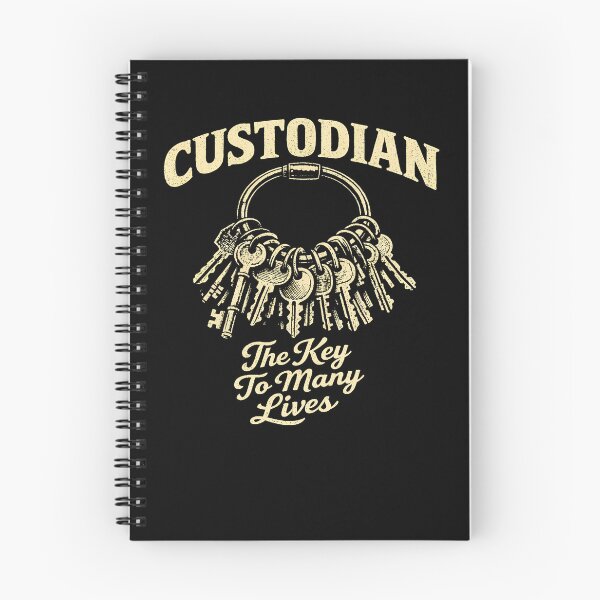 Item preview, Custodian The Key To Many Lives Funny Custodian Gear designed and sold by DynamicDesign.
