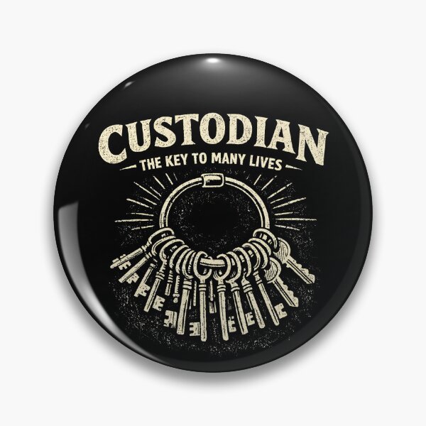 Item preview, Custodian The Key To Many Lives Funny Custodian Gear designed and sold by DynamicDesign.