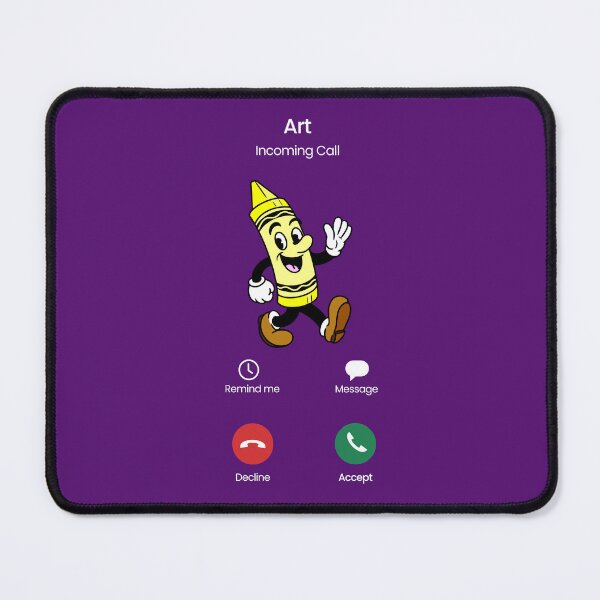 Item preview, Art Calling (Yellow Crayon) designed and sold by Kate Miller Illustrator.
