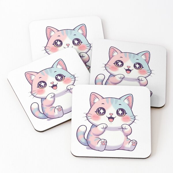 Item preview, Cute Kawaii Animal Stickers | Adorable Cat Dog Bunny Fox Hamster Cartoon Bundle designed and sold by StickerNestYou.