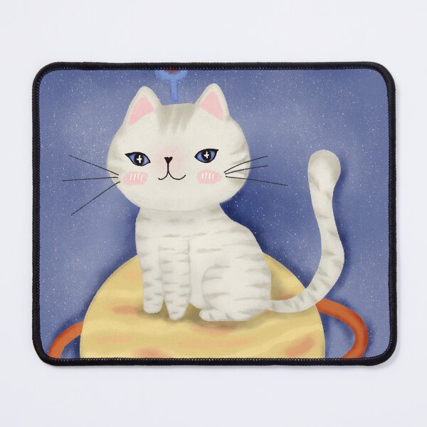 Item preview, Saturn Mystic Cat – Celestial Guardian on the Ringed Planet designed and sold by Soul In Line.