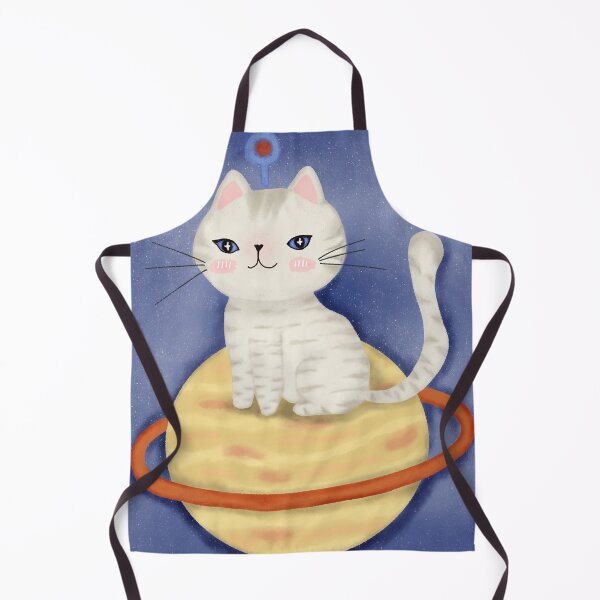 Item preview, Saturn Mystic Cat – Celestial Guardian on the Ringed Planet designed and sold by Soul In Line.