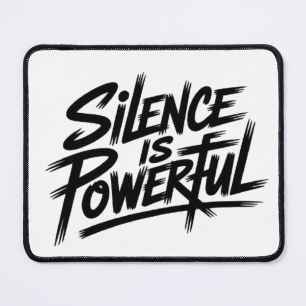 Item preview, Silence Is Powerful Bold Minimal Graphic designed and sold by NewUSShop.