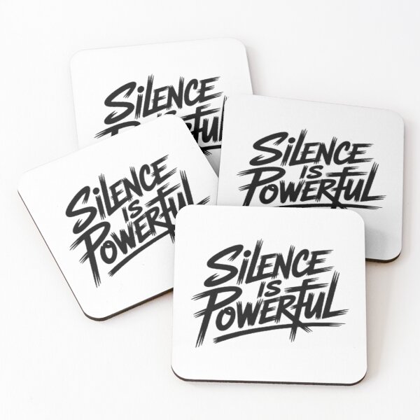 Item preview, Silence Is Powerful Bold Minimal Graphic designed and sold by NewUSShop.