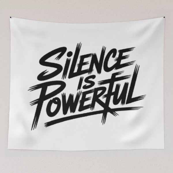 Item preview, Silence Is Powerful Bold Minimal Graphic designed and sold by NewUSShop.