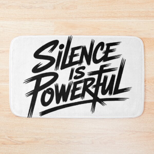 Item preview, Silence Is Powerful Bold Minimal Graphic designed and sold by NewUSShop.