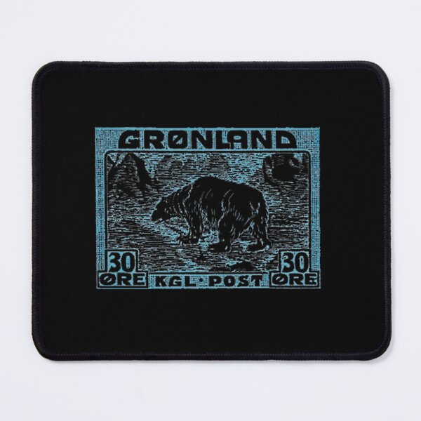 Item preview, Vintage Greenland Polar Bear Postage Stamp Design designed and sold by RaymondGnLTees.