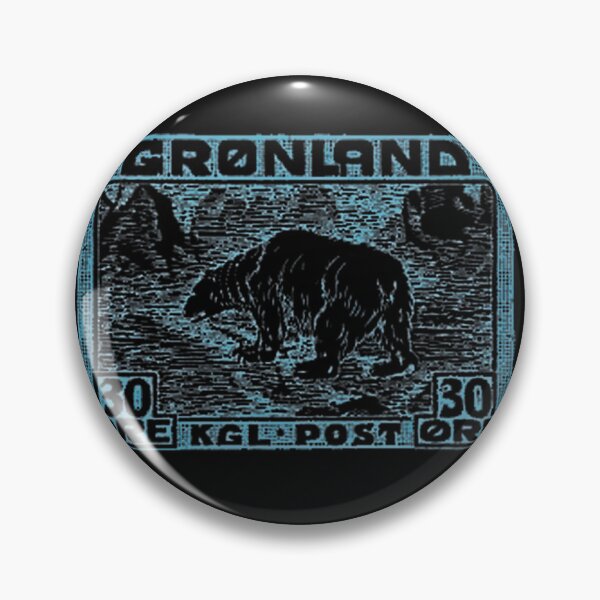 Item preview, Vintage Greenland Polar Bear Postage Stamp Design designed and sold by RaymondGnLTees.
