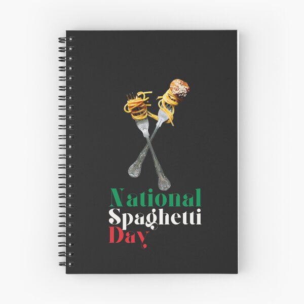 Item preview, National Spaghetti Day Funny Art Design designed and sold by InnaVieru.