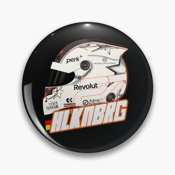 Item preview, Nico Hulkenberg F1 2026 helmet German Driver inspired sticker designed and sold by Pink Polar F1.