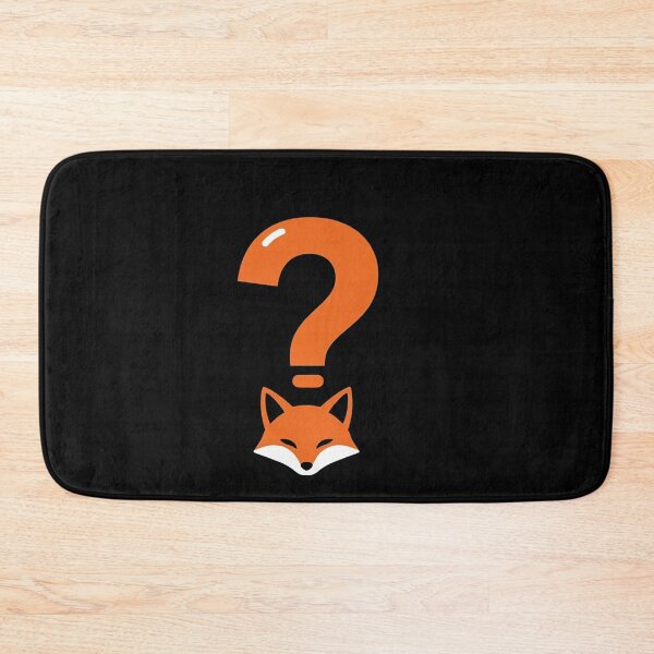Item preview, Mystery Question Mark Fox Icon – Bold Minimal Symbol of Curiosity and Intelligence designed and sold by PixelVibe782.
