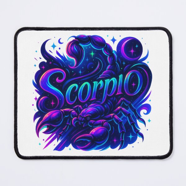 Item preview, Scorpio Zodiac Sticker – Neon Scorpio Astrology Art – Cosmic Star Sign Design designed and sold by Lulunza.