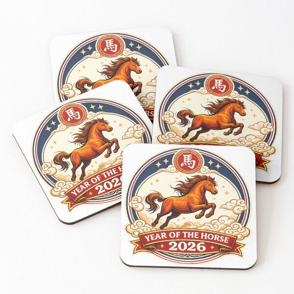 Item preview, 2026 Year of the Horse Chinese New Year Logo – Lunar New Year Zodiac Design designed and sold by ParfaitPrints.