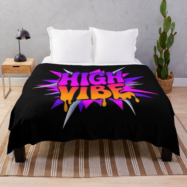 Item preview, High Vibe Dripping Typography Neon Gradient Motivational Text Design designed and sold by ULTIMATE CREATIONS.