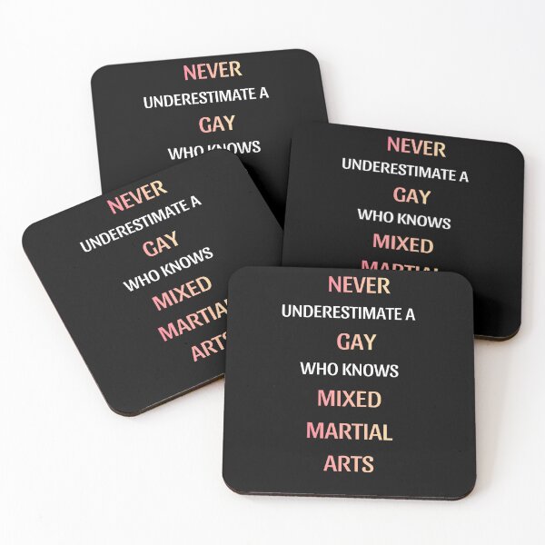 Item preview, Never Underestimate A Gay Who Knows MMA designed and sold by thurma85.