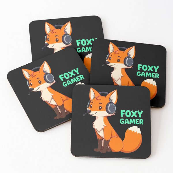 Item preview, Foxy Gamer Character – Cute Fox with Headset for Playful Gaming Identity designed and sold by PixelVibe782.