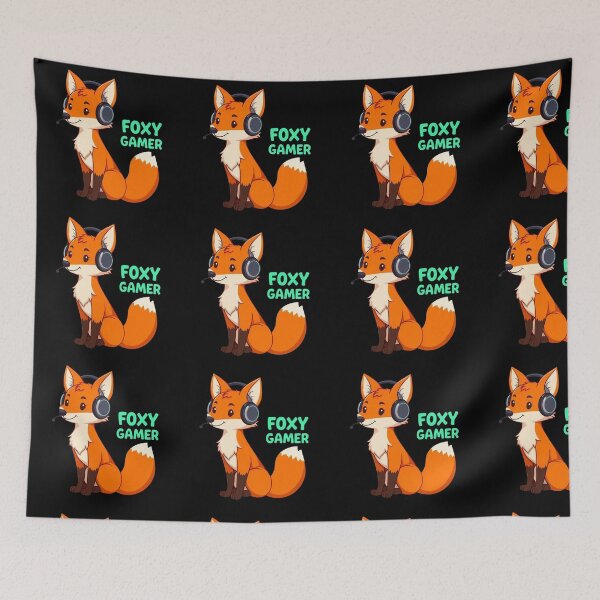 Item preview, Foxy Gamer Character – Cute Fox with Headset for Playful Gaming Identity designed and sold by PixelVibe782.