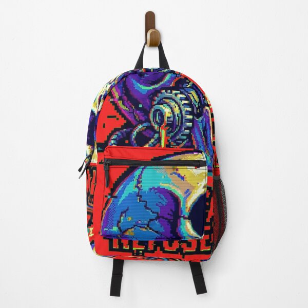 Item preview, Neural-Link Parasite - Cyberpunk Glitch Skull Pixel Art designed and sold by Thaivi Design.