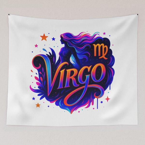 Item preview, Virgo Zodiac Sticker – Neon Virgo Astrology Art – Elegant Star Sign Design designed and sold by Lulunza.