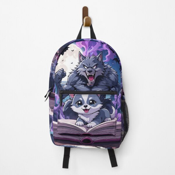 Item preview, Mystic Wolf Awakening – Cute Innocence and Inner Power Fantasy Illustration designed and sold by PixelVibe782.