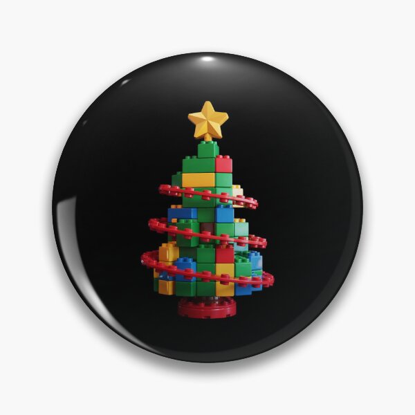 Item preview, Christmas Tree Block Brick Building Xmas Master Builder Kids designed and sold by joyouartArt.