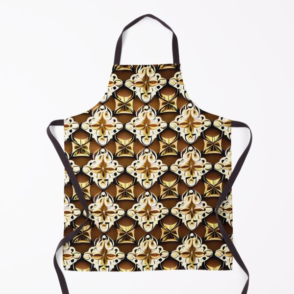 Item preview, Brown Cross Floral Flower Kaleidoscope Repeat Pattern Wayfair designed and sold by Zeporas Castle.