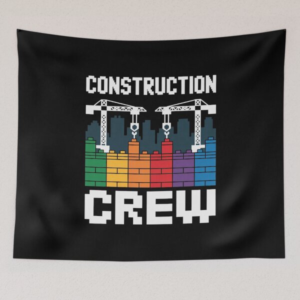 Item preview, Construction Crew Master Builder Bricklayer Building Blocks designed and sold by joyouartArt.
