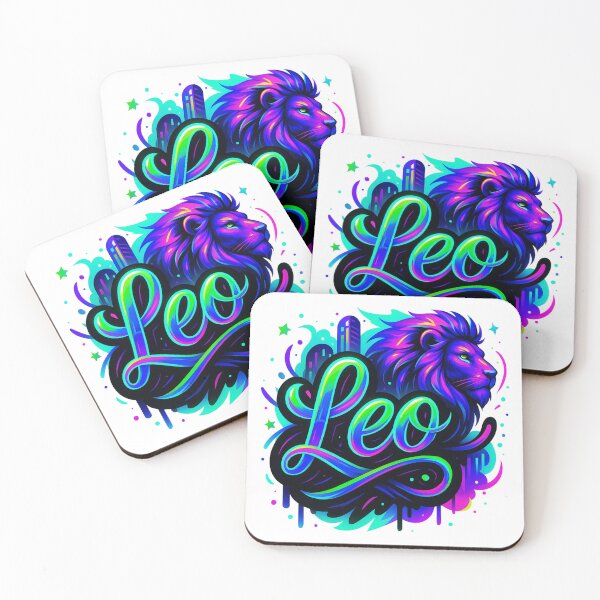 Item preview, Leo Zodiac Sticker – Neon Leo Astrology Art – Lion Star Sign Design designed and sold by Lulunza.