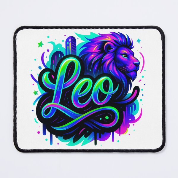 Item preview, Leo Zodiac Sticker – Neon Leo Astrology Art – Lion Star Sign Design designed and sold by Lulunza.