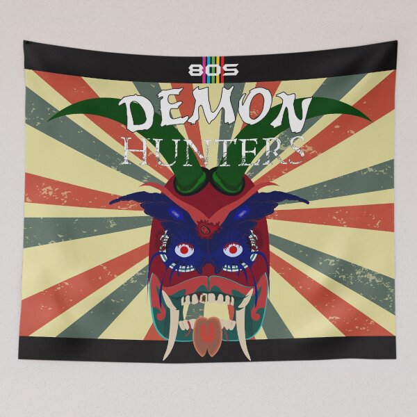 Item preview, 80's Demon Hunters mask mythological creature designed and sold by Malintha Peiris.