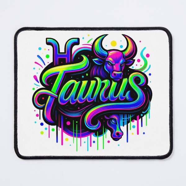Item preview, Taurus Zodiac Sticker – Neon Taurus Astrology Art – Bull Star Sign Design designed and sold by Lulunza.