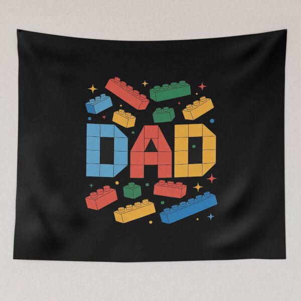Item preview, Dad Master Builder Building Bricks Blocks Family Fathers Day designed and sold by joyouartArt.