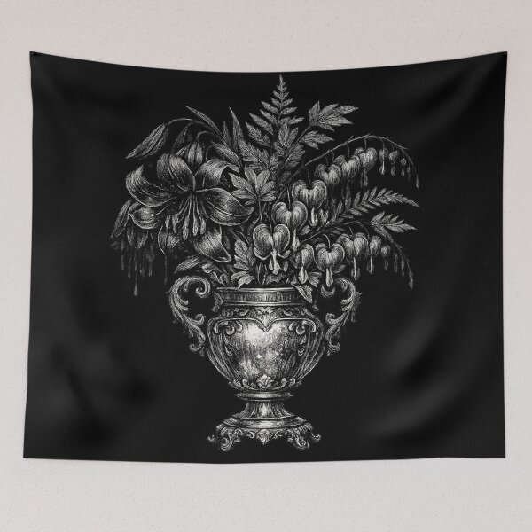 Item preview, Victorian Urn Floral Vintage Botanical designed and sold by Mouraludia.