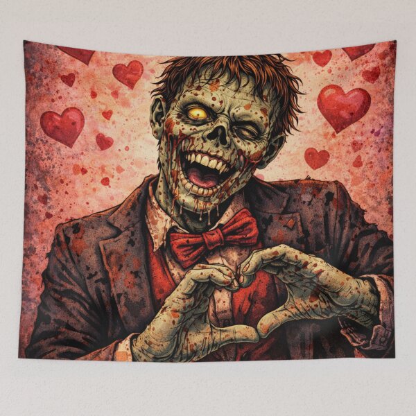 Item preview, Zombie Valentine Love Horror Comedy Comic Art designed and sold by ArtificialAce.