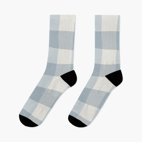 Item preview, Soft Blue and Cream Gingham Check Pattern designed and sold by DColourMuse.